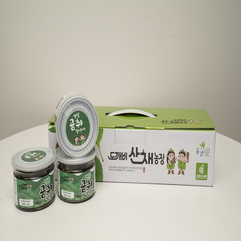 강원더몰,영월곰취장아찌 200g*3개